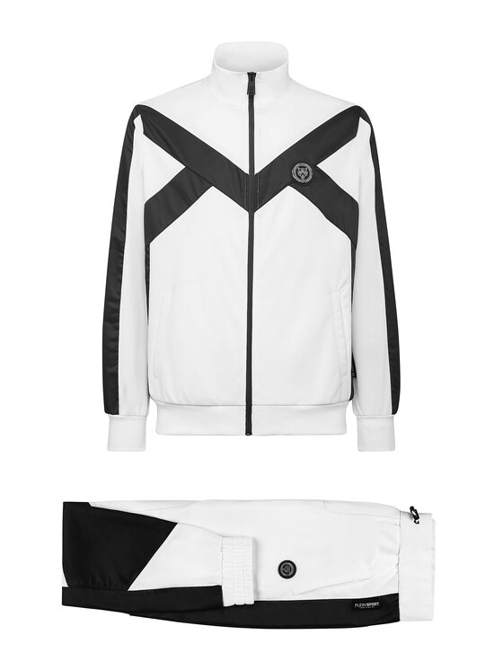 Plein Sport Plein Sport Sada top a kalhoty 1689 Bílá Regular Fit