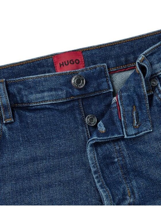 HUGO Hugo Džínsové šortky 50511307 10258290 01 420 Modrá Regular Fit