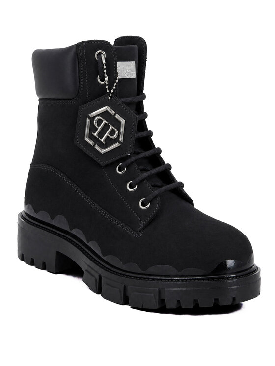 PHILIPP PLEIN PHILIPP PLEIN Kotníková obuv s elastickým prvkem 31322 Černá