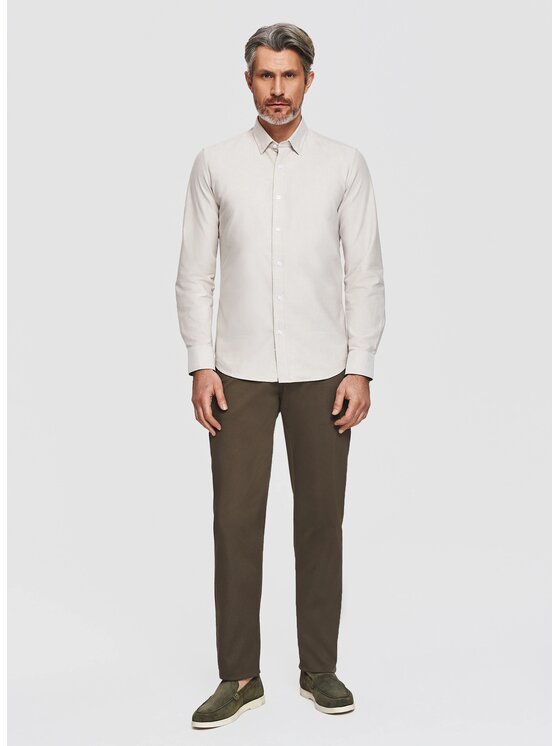 Pako Lorente Pako Lorente Koszula P26SN-1X-020 Beżowy Slim Fit