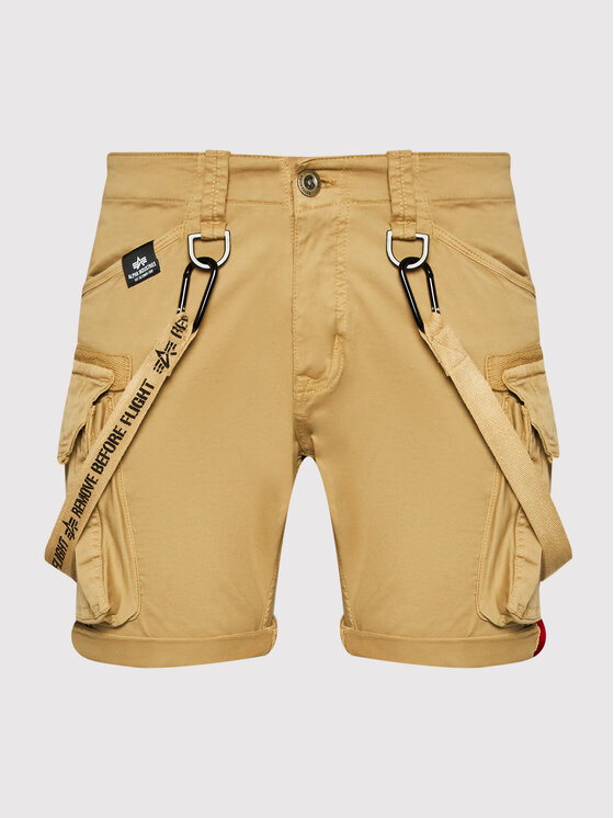 Alpha Industries Alpha Industries Kratke hlače iz tkanine Utility 116213 Rjava Regular Fit