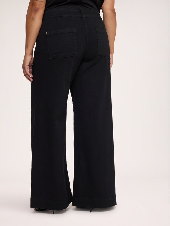 Fiorella Rubino Fiorella Rubino Jeansy P427T005338N033 Czarny Flare Fit