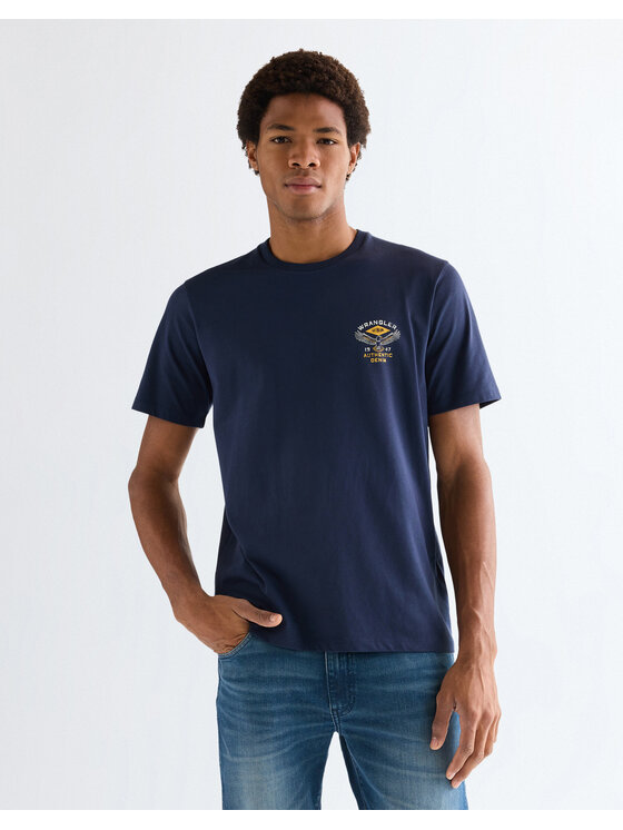 Wrangler Wrangler T-shirt SMALL AMERICANA TEE Blu Regular Fit
