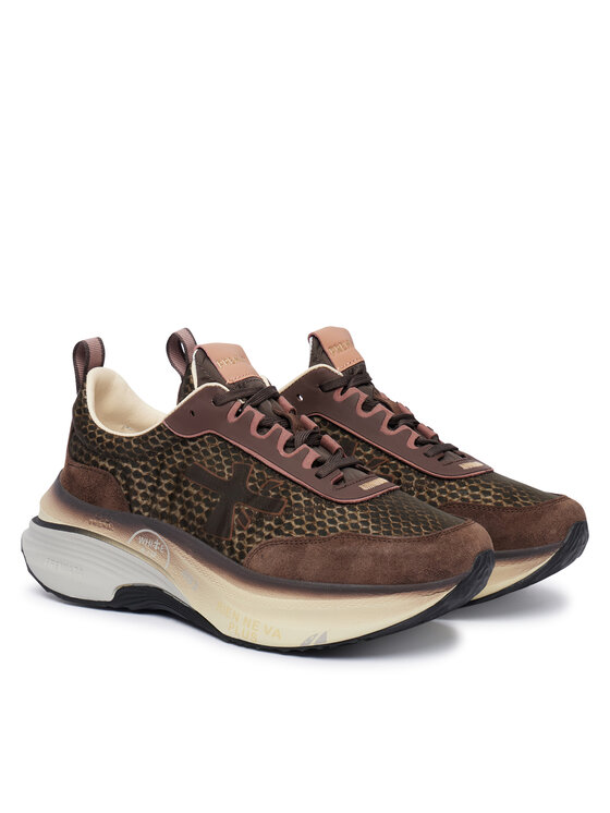 Premiata Premiata Sneakersy Hill Var 8547 Brązowy ciemny