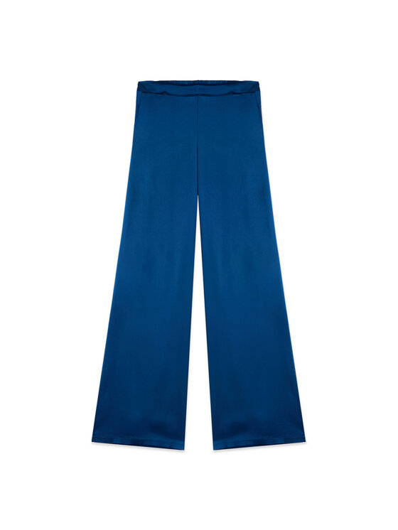 Oltre Oltre Spodnie materiałowe P089J002615N024 Niebieski Baggy Fit
