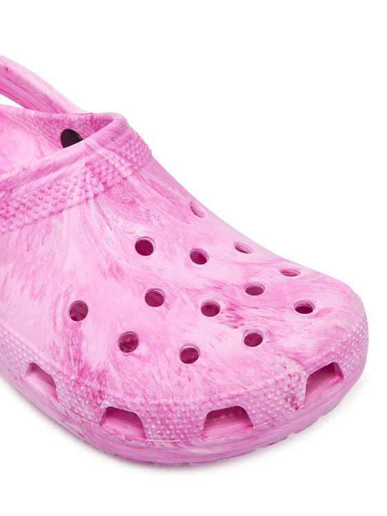 Crocs Crocs Natikači Classic Watercolor Marbled Clog 211583 Roza
