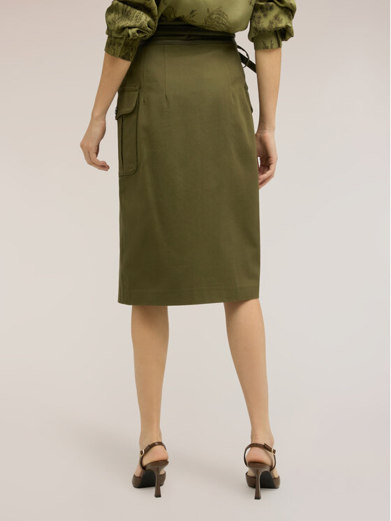 Motivi Motivi Spódnica midi 1022Q001188N0Z5 Zielony Regular Fit