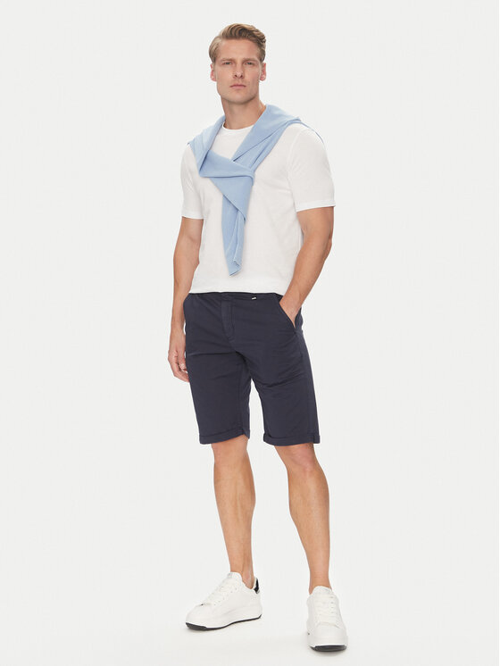 KARL LAGERFELD KARL LAGERFELD Szorty materiałowe 265812 552829 Granatowy Regular Fit