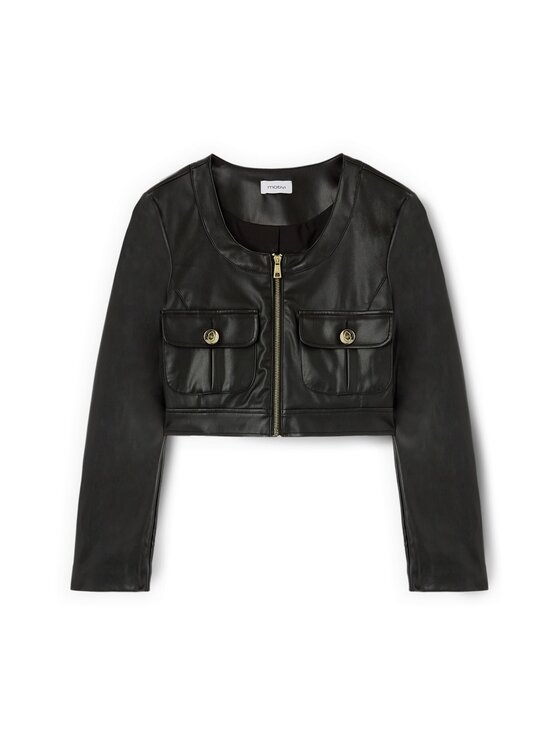 Motivi Motivi Płaszcz R334Q001057N033 Czarny Cropp Fit