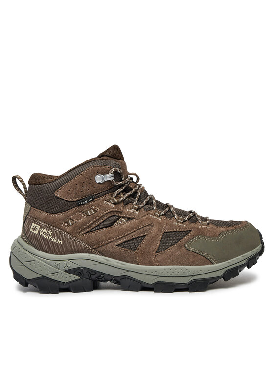 Jack Wolfskin Trekking čevlji Vojo Tour Texapore Mid M A62072 Rjava