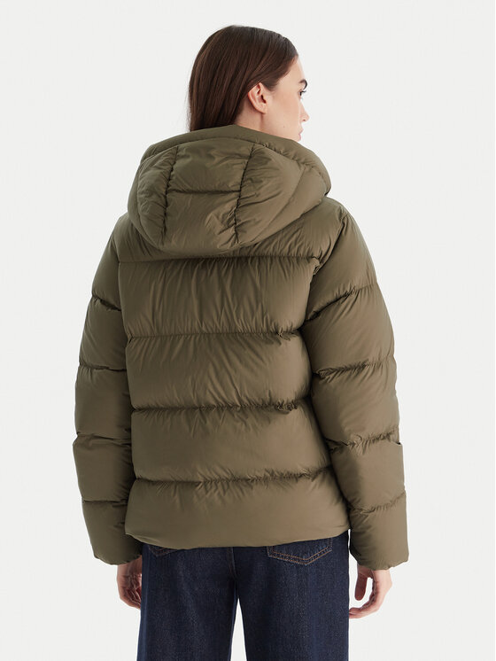 Tommy Hilfiger Tommy Hilfiger Pūkinė striukė WW0WW45739 Žalia Regular Fit