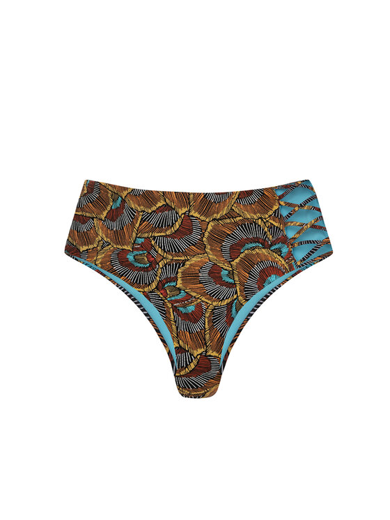 Miss Lou Miss Lou Bikini pezzo sotto D-BR1-BR Marrone