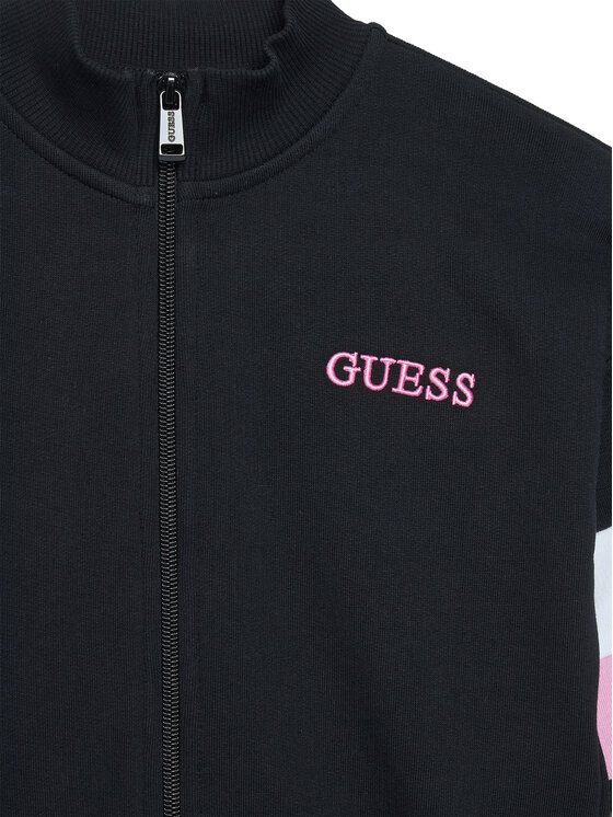 Guess Guess Μπλούζα J6RQ00 KAD74 Μαύρο Regular Fit