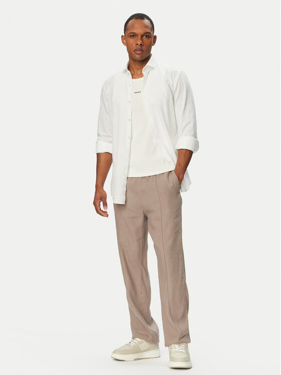 HUGO HUGO Marškiniai Kason 50539775 Balta Slim Fit