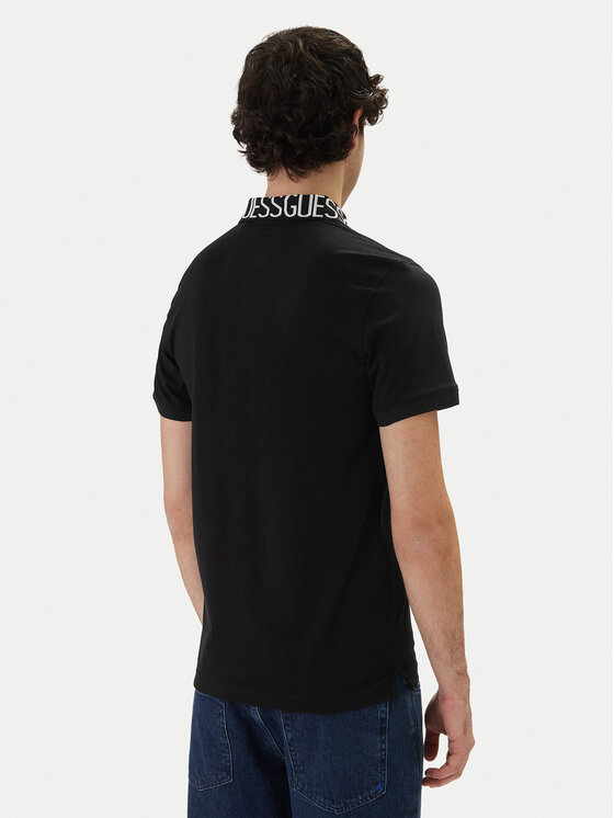 Guess Guess Поло M6GP66 K3070 Чорний Slim Fit