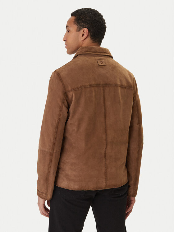 Milestone Milestone Nahkjope Elias 611613 60740 Beež Regular Fit