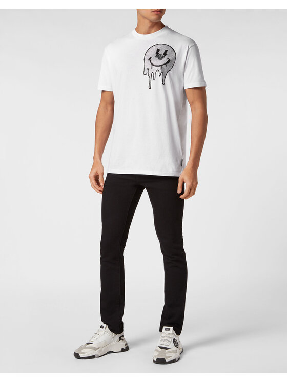 PHILIPP PLEIN PHILIPP PLEIN T-Shirt 15105 Biały Regular Fit