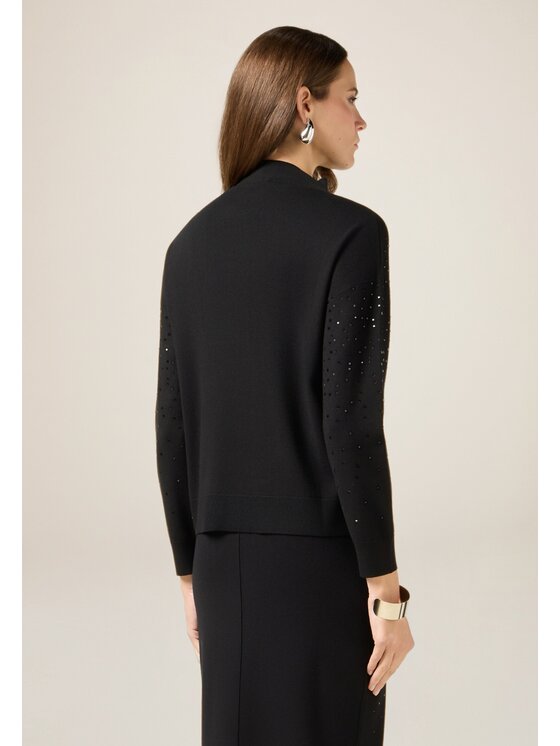 Oltre Oltre Maglione M382J005126N033 Nero Regular Fit