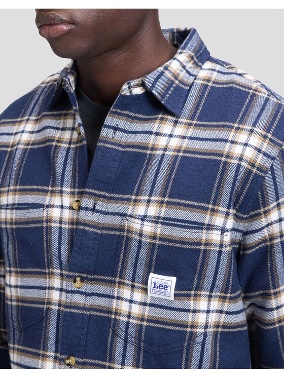 Lee Lee Koszula WORKWEAR SHIRT 2.0 Kolorowy Relaxed Fit