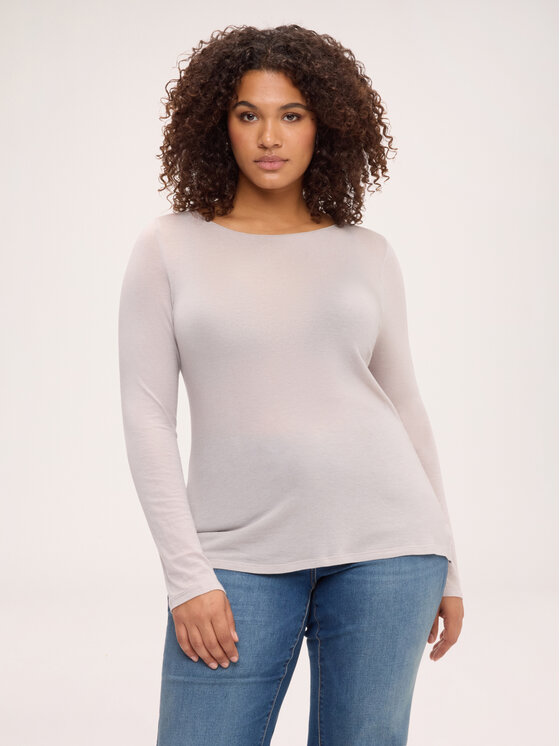 Fiorella Rubino Fiorella Rubino T-shirt G0EDL009352N002 Crema Regular Fit