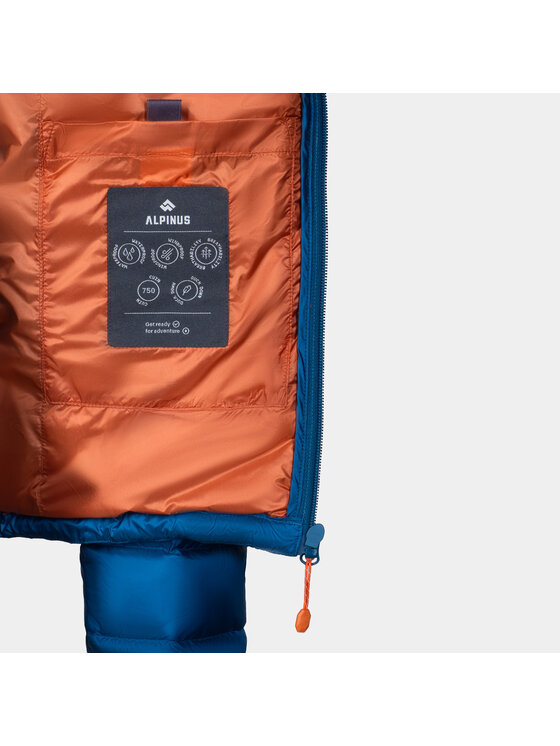Alpinus Alpinus Kurtka puchowa Oronaye Niebieski Regular Fit