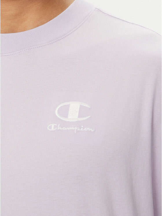 Champion Champion T-Shirt 221257 Fioletowy Regular Fit