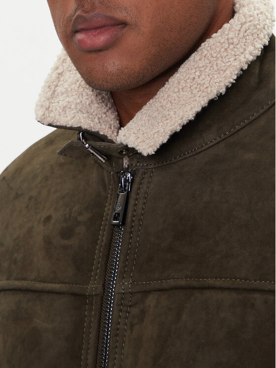 Milestone Milestone Lederjacke Camino 531624 21315 Grün Regular Fit