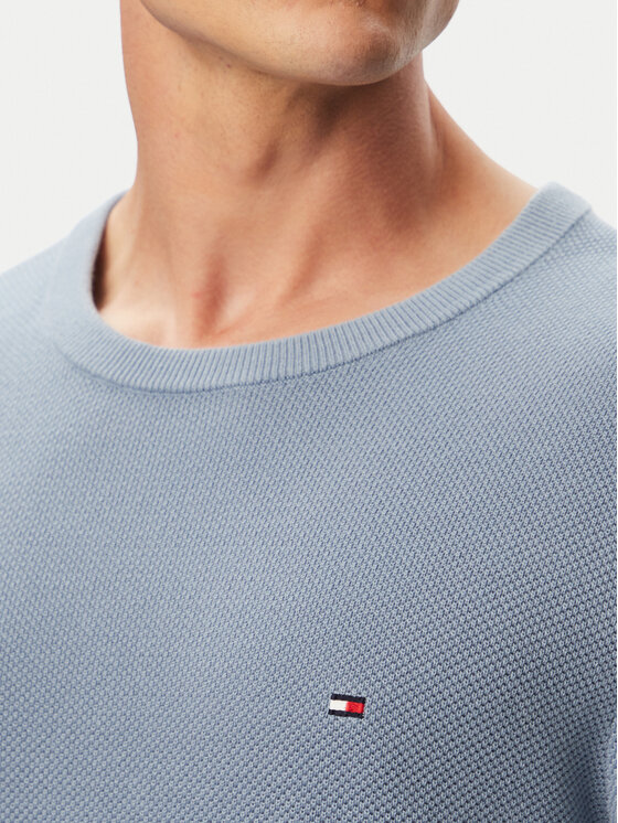 Tommy Hilfiger Tommy Hilfiger Maglione Essential MW0MW36347 Celeste Regular Fit