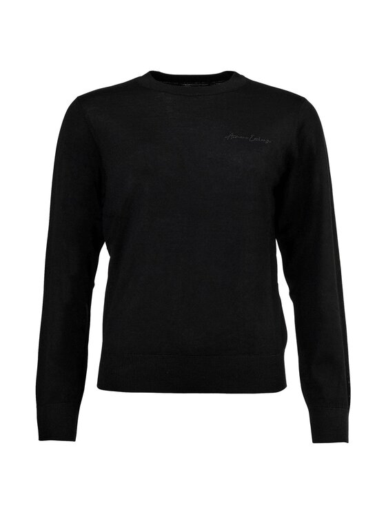 Armani Exchange Damski Sweter, rozmiar L, Czarna, 31212