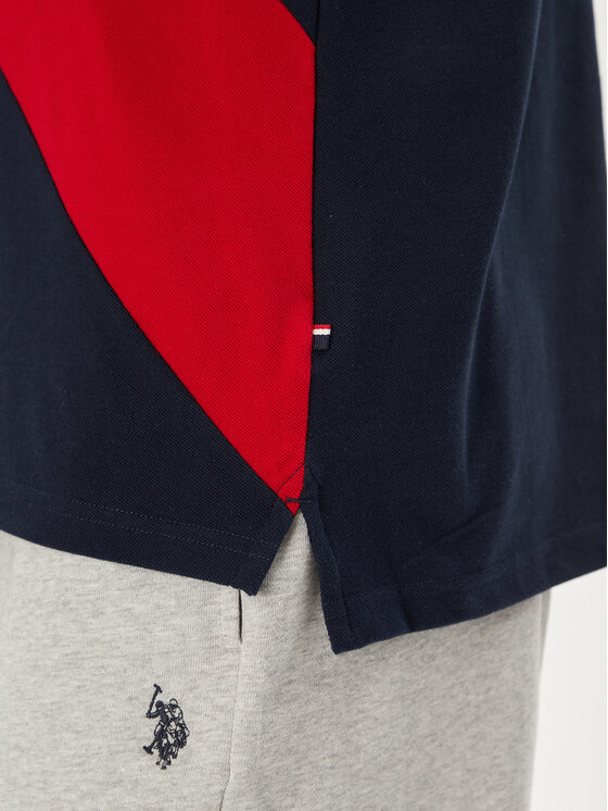 U.S. Polo Assn. U.S. Polo Assn. Тениска с яка и копчета MUP3996 Тъмносин Regular Fit