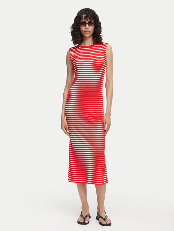 Tommy Hilfiger Tommy Hilfiger Každodenné šaty WW0WW49311 Červená Slim Fit