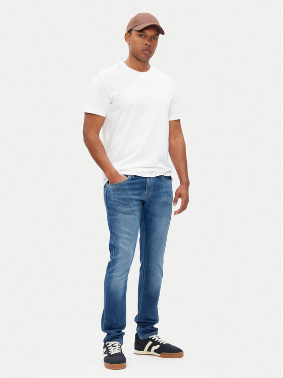 Pepe Jeans Pepe Jeans Jeansy PM207389 Modrá Slim Fit