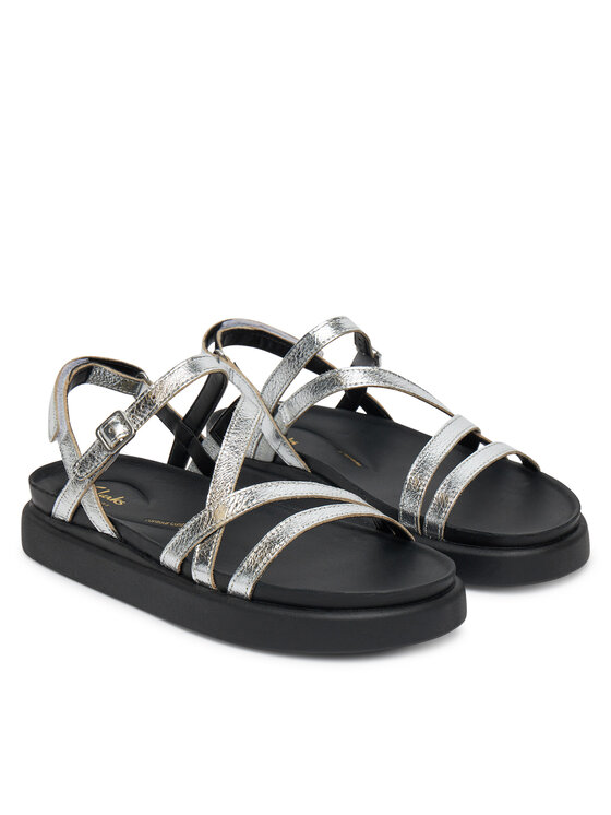 Clarks Clarks Sandály Arisetella Rose 26181261 Stříbrná