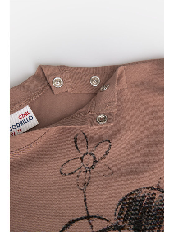 Coccodrillo Coccodrillo T-Shirt ZC3143105WGK-018 Brązowy Regular Fit