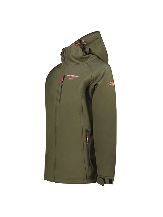 Geographical Norway Geographical Norway Kurtka softshell WY1161H/GN-Kaki Zielony Regular Fit