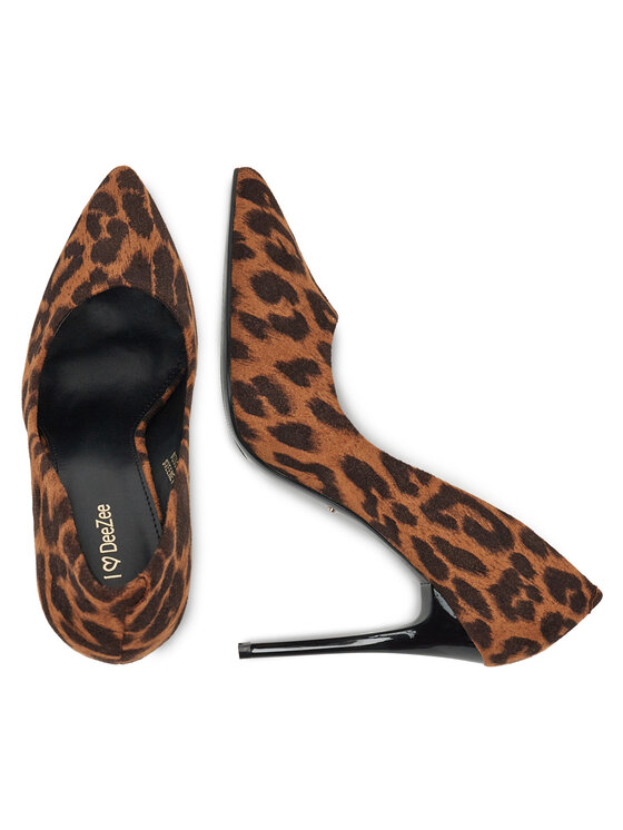 DeeZee DeeZee Pantofi cu toc subțire DZ0058 Maro