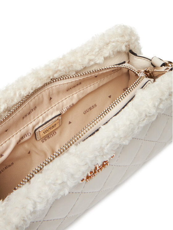 Guess Guess Дамска чанта Cristi Mini HWTG81 39720 Екрю