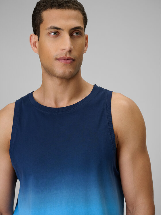 4F 4F Tank top BEACHWEAR Granatowy Regular Fit