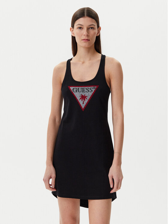 Guess Guess Nyári ruha E5GP01 I3Z14 Fekete Regular Fit