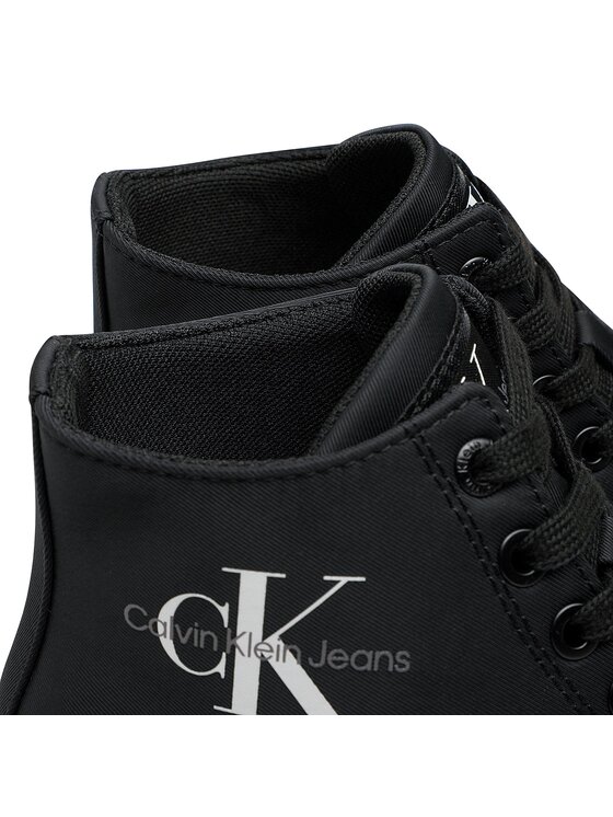 Calvin Klein Jeans Calvin Klein Jeans Αθλητικά Ess Vulcanized Laceup Mid Ny YW0YW00757 Μαύρο