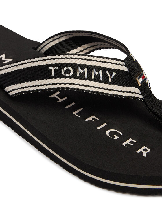 Tommy Hilfiger Tommy Hilfiger Джапанки Th Webbing Summer Sandal FW0FW09193 Черен