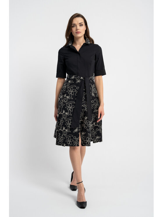 CLICK CLICK Sukienka codzienna 60-6102 Czarny Casual Fit