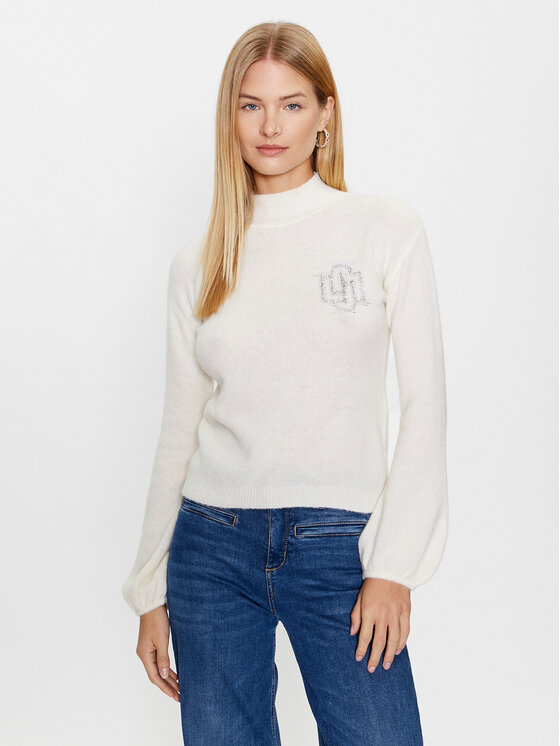 Női Sweater Liu Jo, Méret: XL, Ekru, CF3261 MA86N