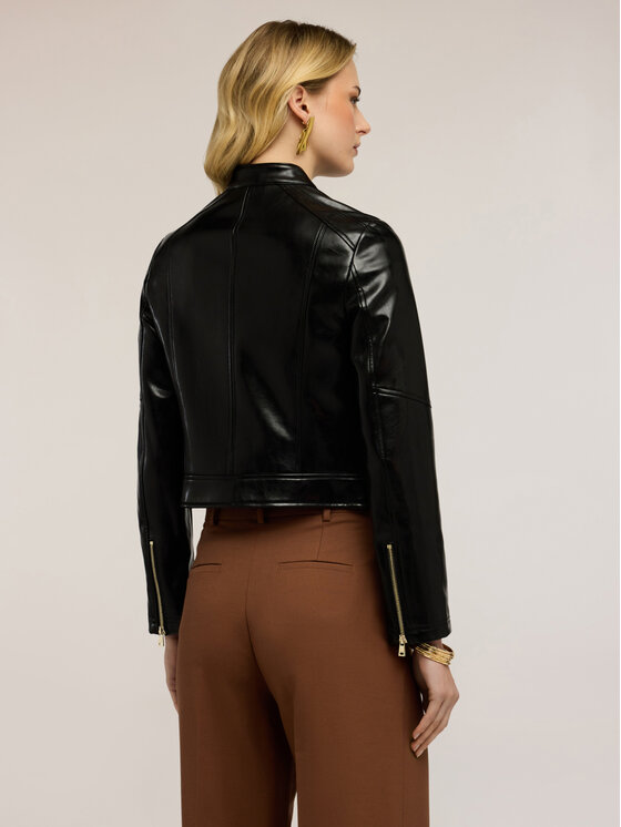 Motivi Motivi Giacca in similpelle R313Q001113N033 Nero Regular Fit