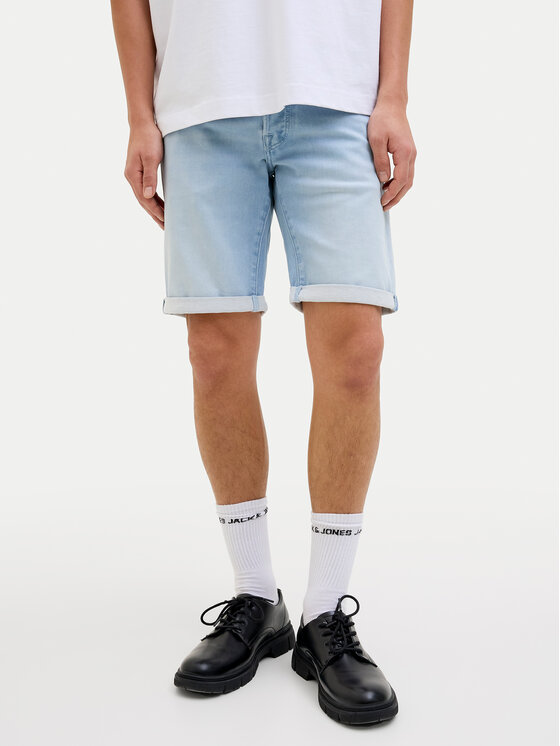 Jack & Jones Jack & Jones Pantaloni scurți de blugi Rick 12269609 Albastru Regular Fit