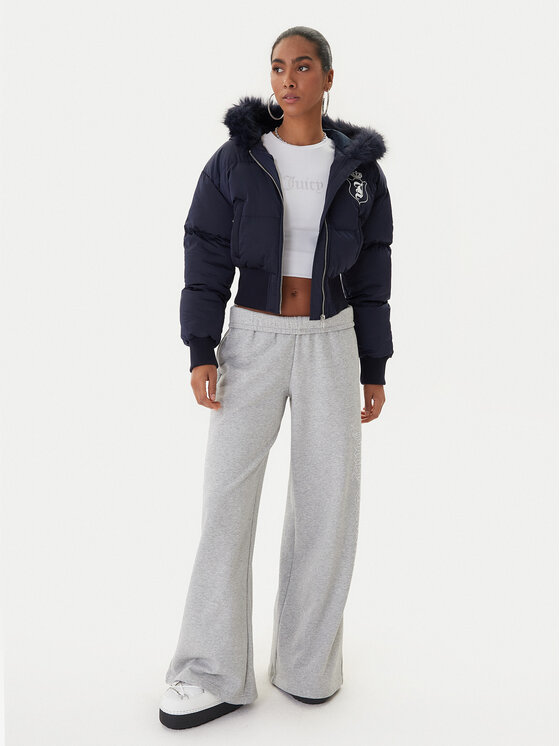 Juicy Couture Juicy Couture Žieminė striukė JCOIJ225557 Tamsiai mėlyna Oversize