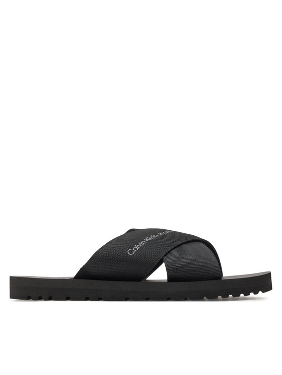 Calvin Klein Jeans Iešļūcenes Cross Sandal Slipon Rp In Btw YM0YM00942 Melns