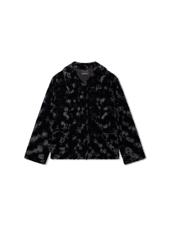Fiorella Rubino Fiorella Rubino Cappotto invernale F020T001559N033 Nero Boxy Fit