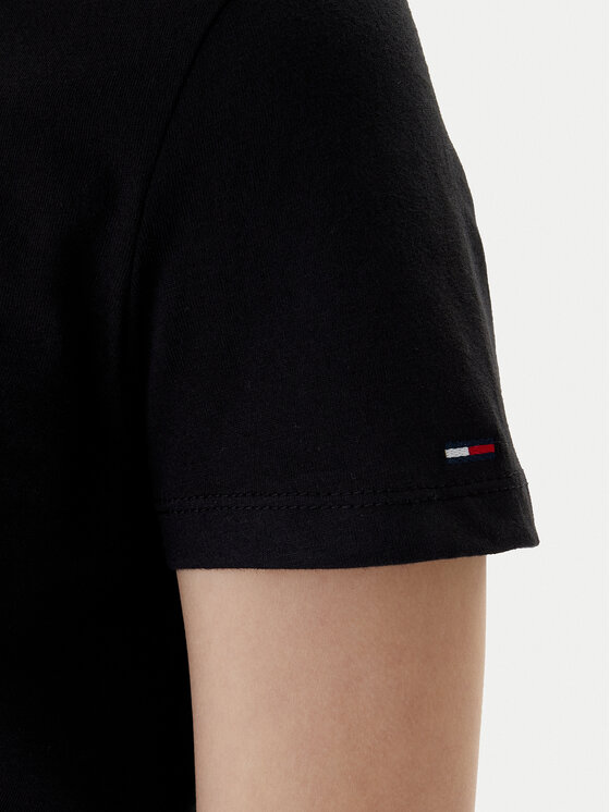Tommy Jeans Tommy Jeans T-krekls Essential DW0DW21842 Melns Regular Fit