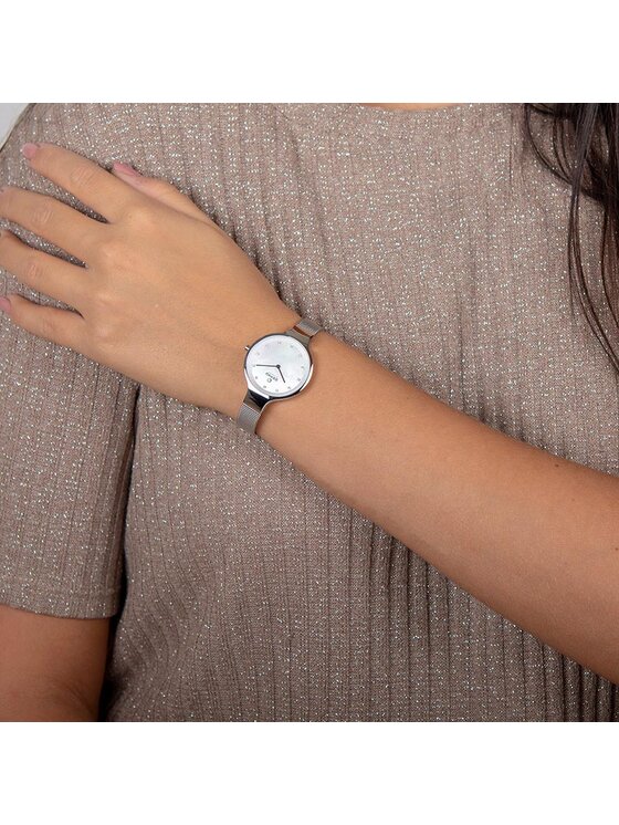 Obaku Obaku Hodinky V173LXCIMC Strieborná